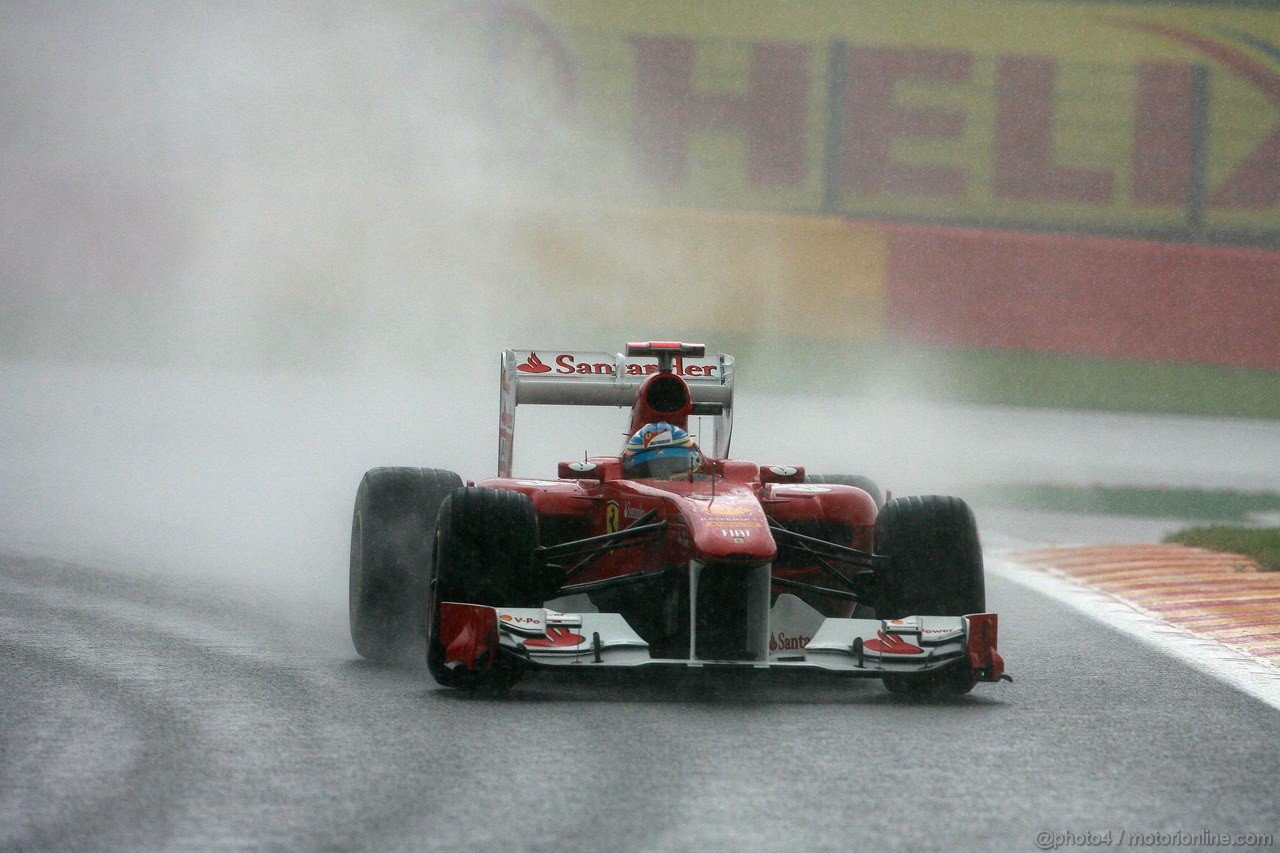 GP BELGIO, 27.08.2011- Prove Libere 3, Sabato, Fernando Alonso (ESP), Ferrari, F-150 Italia 