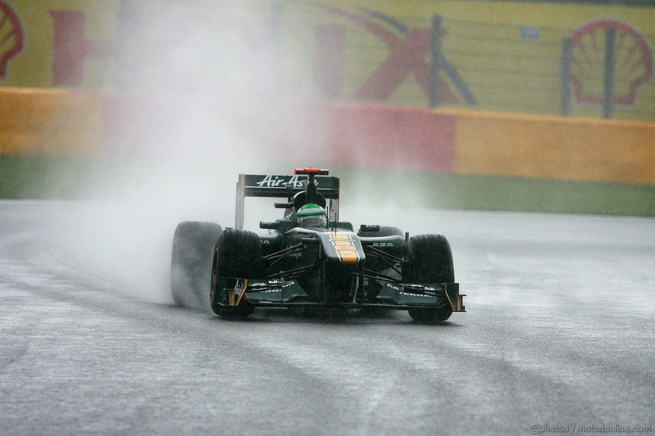 GP BELGIO, 27.08.2011- Prove Libere 3, Sabato, Heikki Kovalainen (FIN), Team Lotus, TL11 