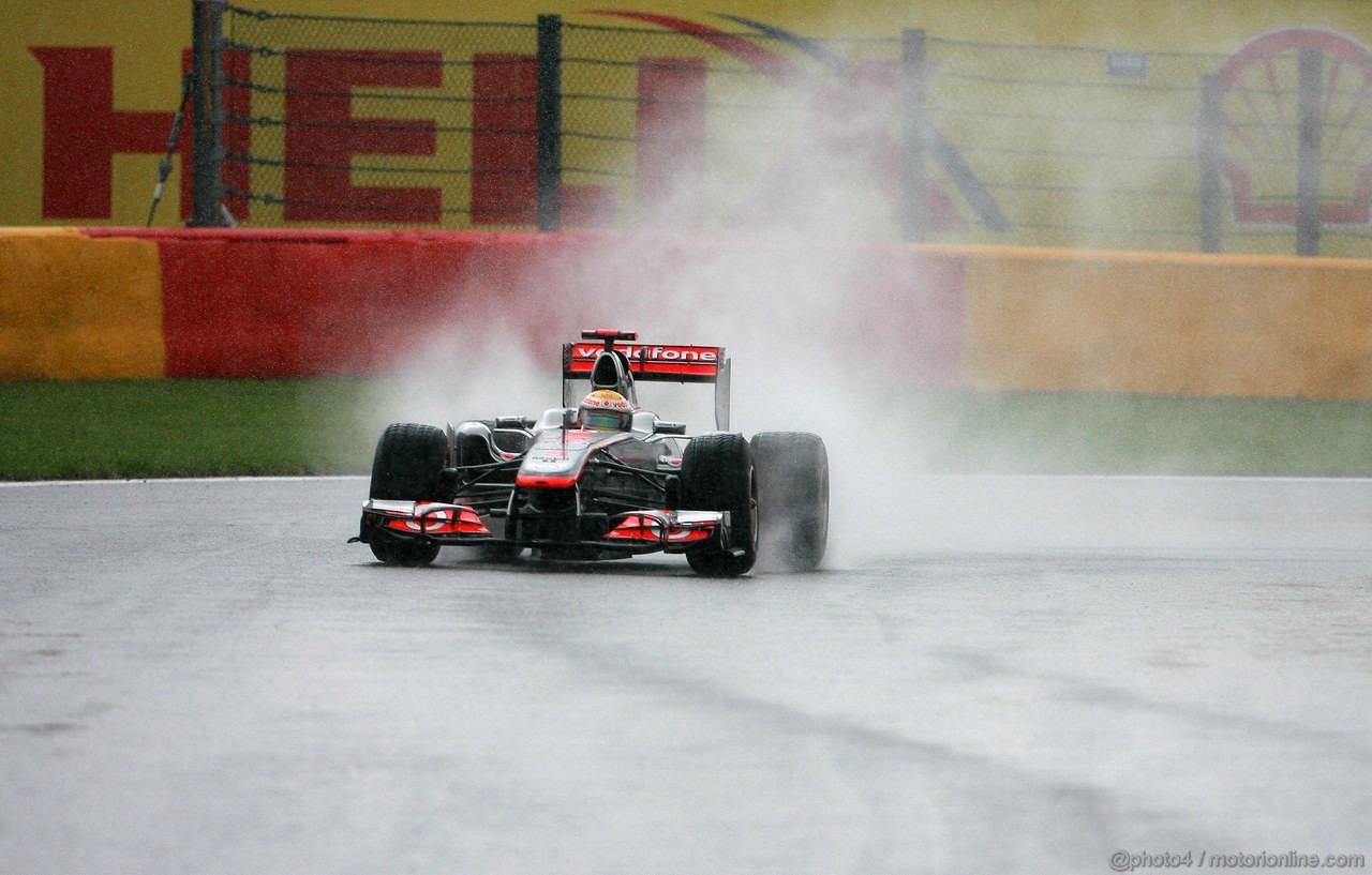 GP BELGIO, 27.08.2011- Prove Libere 3, Sabato, Lewis Hamilton (GBR), McLaren  Mercedes, MP4-26 