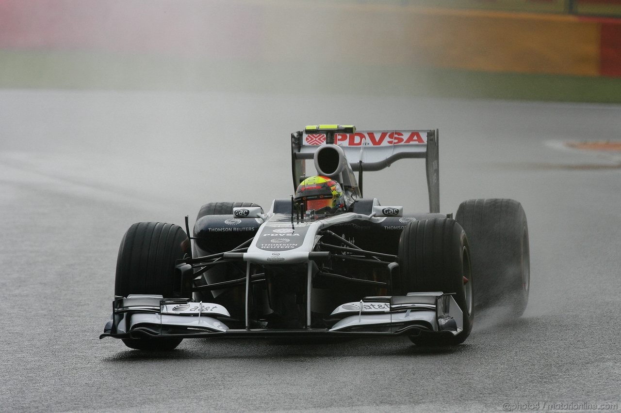 GP BELGIO, 27.08.2011- Prove Libere 3, Sabato, Pastor Maldonado (VEN), Williams FW33 