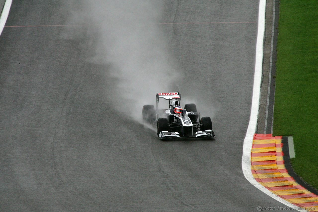 GP BELGIO, 27.08.2011- Prove Libere 3, Sabato, Rubens Barrichello (BRA), Williams FW33 