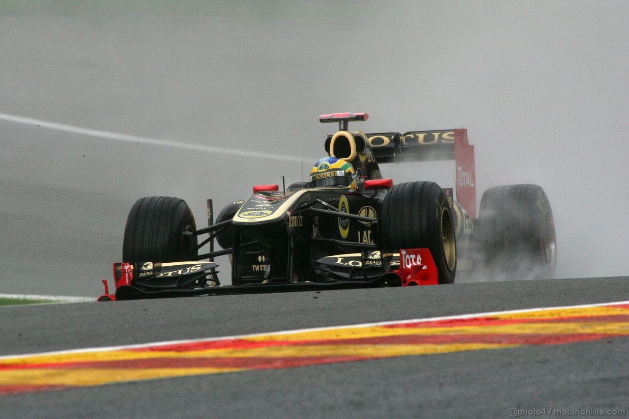 GP BELGIO, 27.08.2011- Prove Libere 3, Sabato, Bruno Senna (BRA), Lotus Renault GP R31 