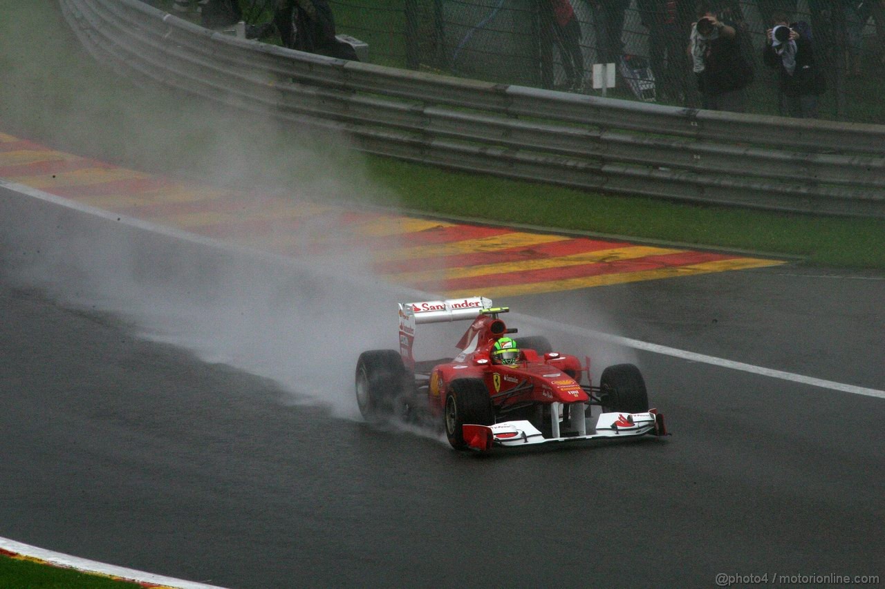 GP BELGIO, 27.08.2011- Prove Libere 3, Sabato, Felipe Massa (BRA), Ferrari, F-150 Italia 