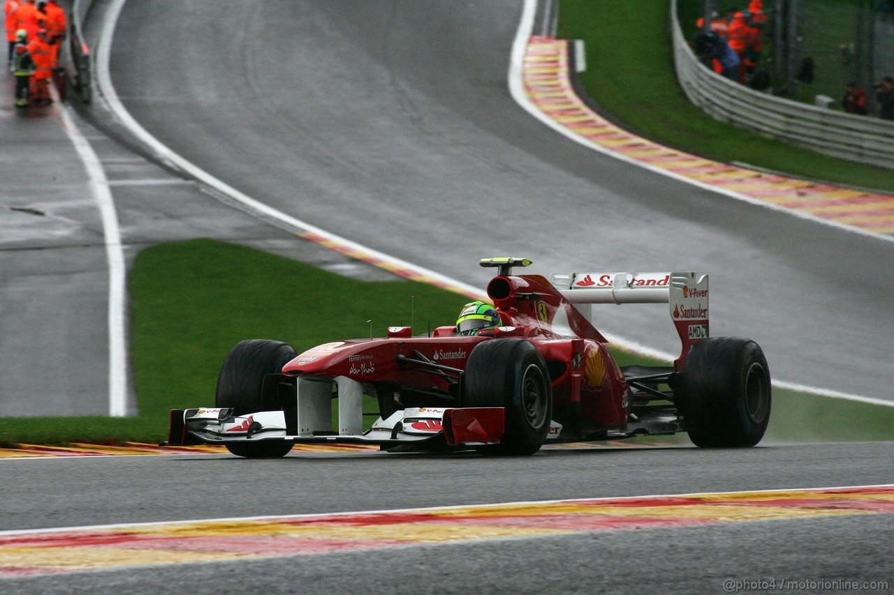 GP BELGIO, 27.08.2011- Prove Libere 3, Sabato, Felipe Massa (BRA), Ferrari, F-150 Italia 