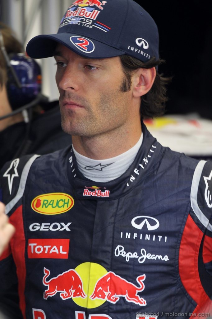 GP BELGIO, 27.08.2011- Prove Libere 3, Sabato, Mark Webber (AUS), Red Bull Racing, RB7 