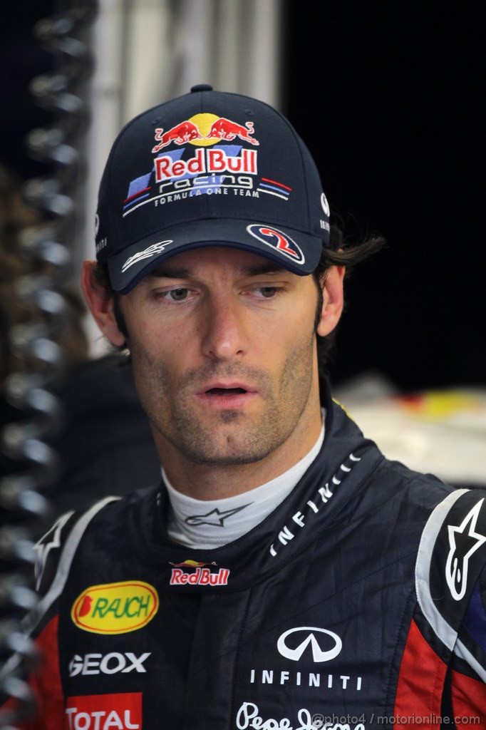 GP BELGIO, 27.08.2011- Prove Libere 3, Sabato, Mark Webber (AUS), Red Bull Racing, RB7 