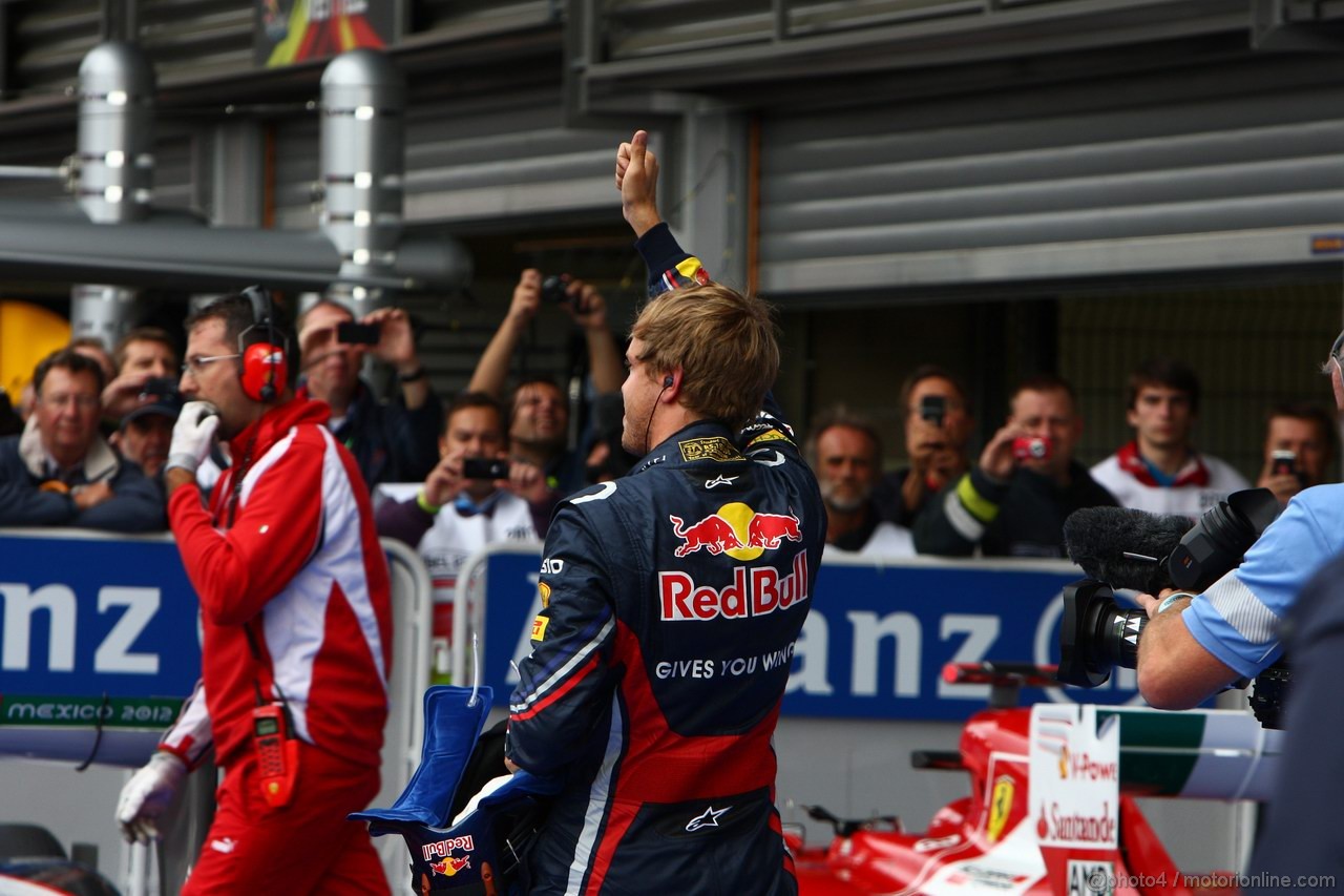 GP BELGIO, 27.08.2011- Qualifiche, Sebastian Vettel (GER), Red Bull Racing, RB7 pole position 