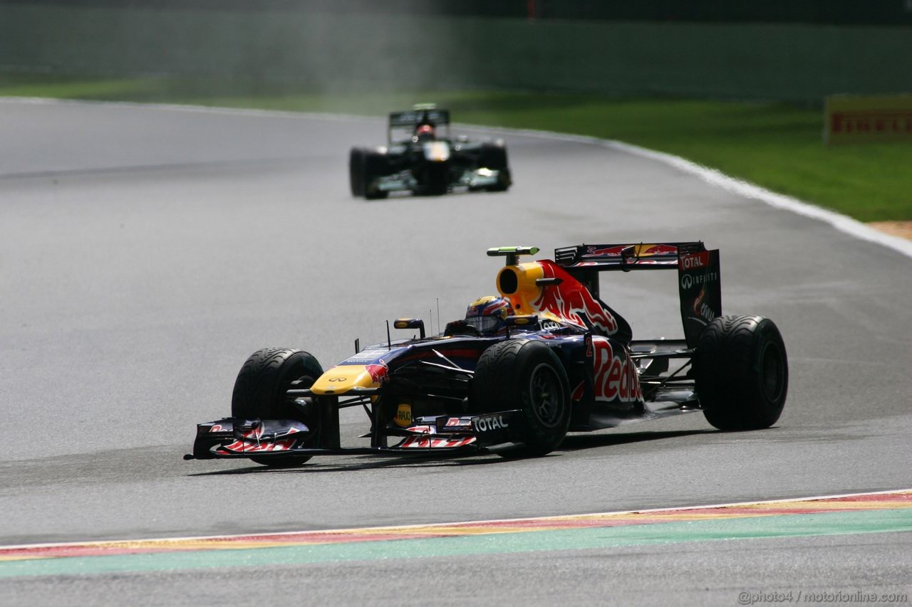 GP BELGIO, 27.08.2011- Qualifiche, Mark Webber (AUS), Red Bull Racing, RB7 