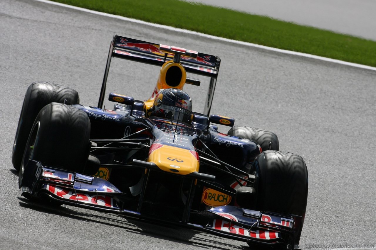 GP BELGIO, 27.08.2011- Qualifiche, Sebastian Vettel (GER), Red Bull Racing, RB7 