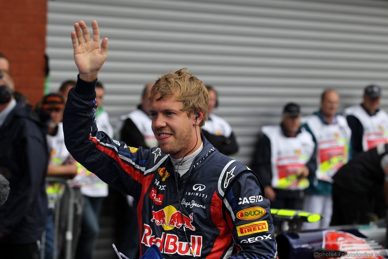 GP BELGIO, 27.08.2011- Qualifiche, Sebastian Vettel (GER), Red Bull Racing, RB7 pole position