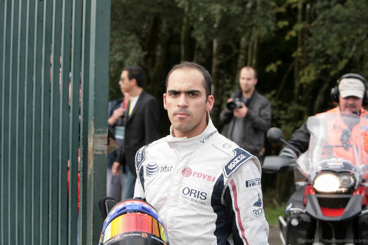 GP BELGIO, 27.08.2011- Qualifiche, Crash, Pastor Maldonado (VEN), Williams FW33 retires from the qualifying