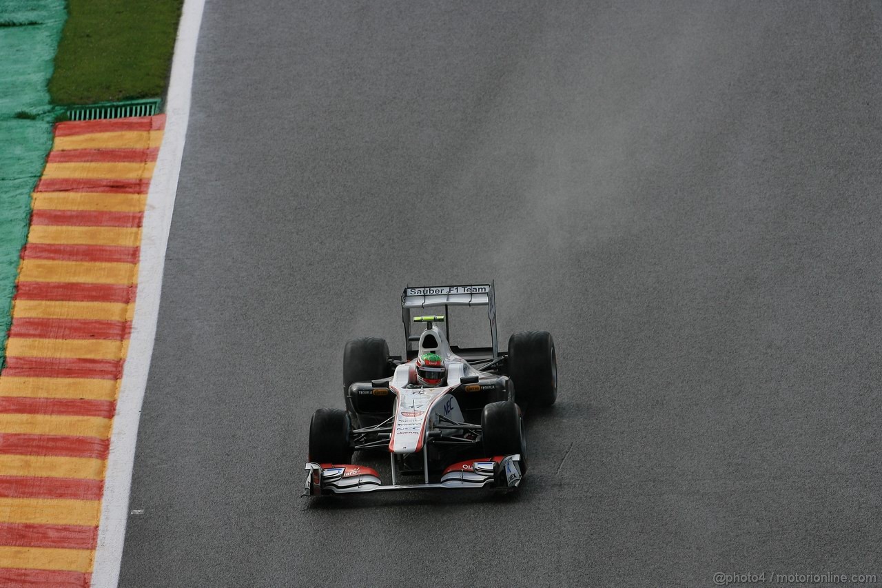 GP BELGIO, 27.08.2011- Qualifiche, Sergio Pérez (MEX), Sauber F1 Team C30 