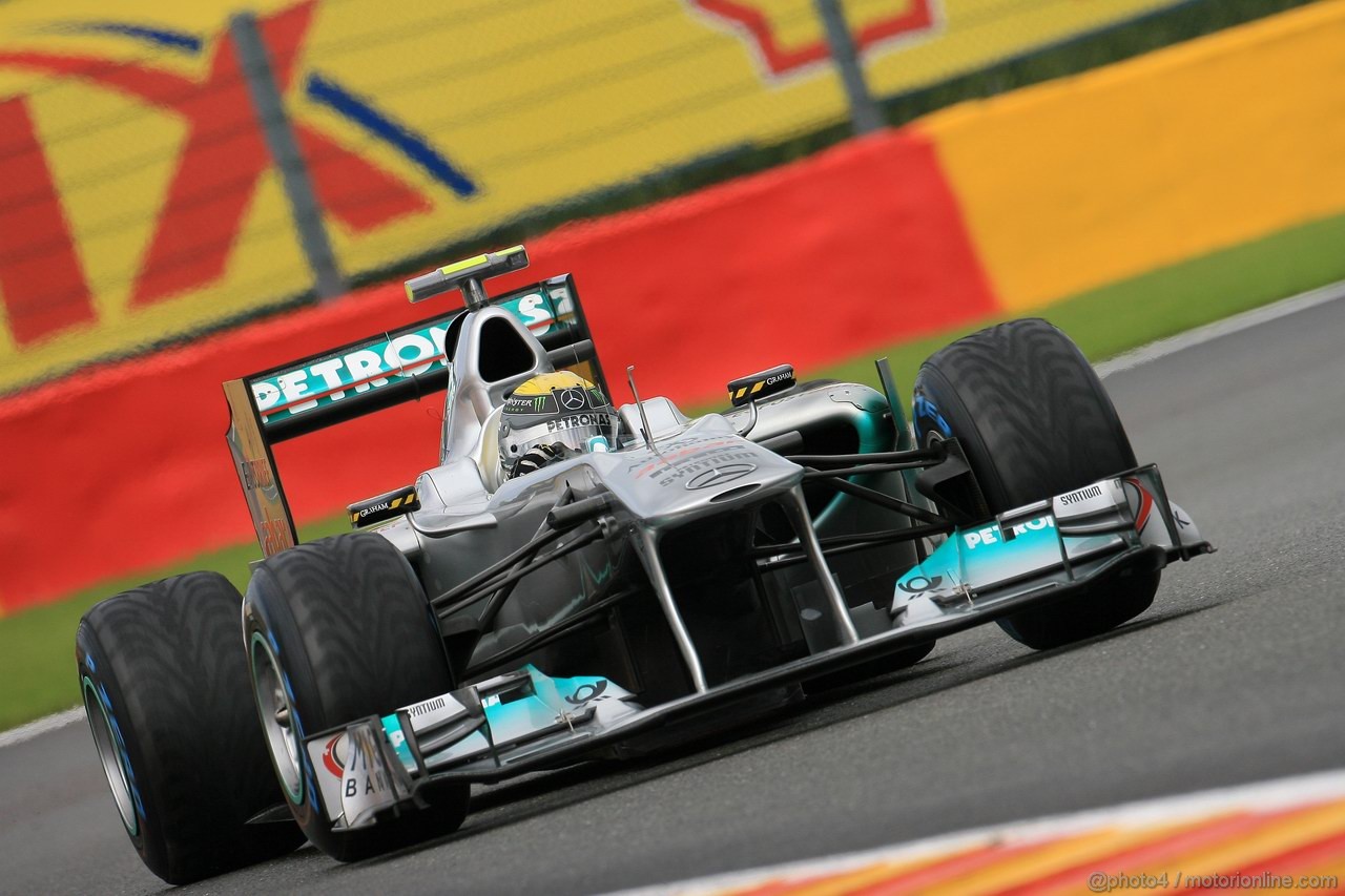 GP BELGIO, 27.08.2011- Qualifiche, Nico Rosberg (GER), Mercedes GP Petronas F1 Team, MGP W02 