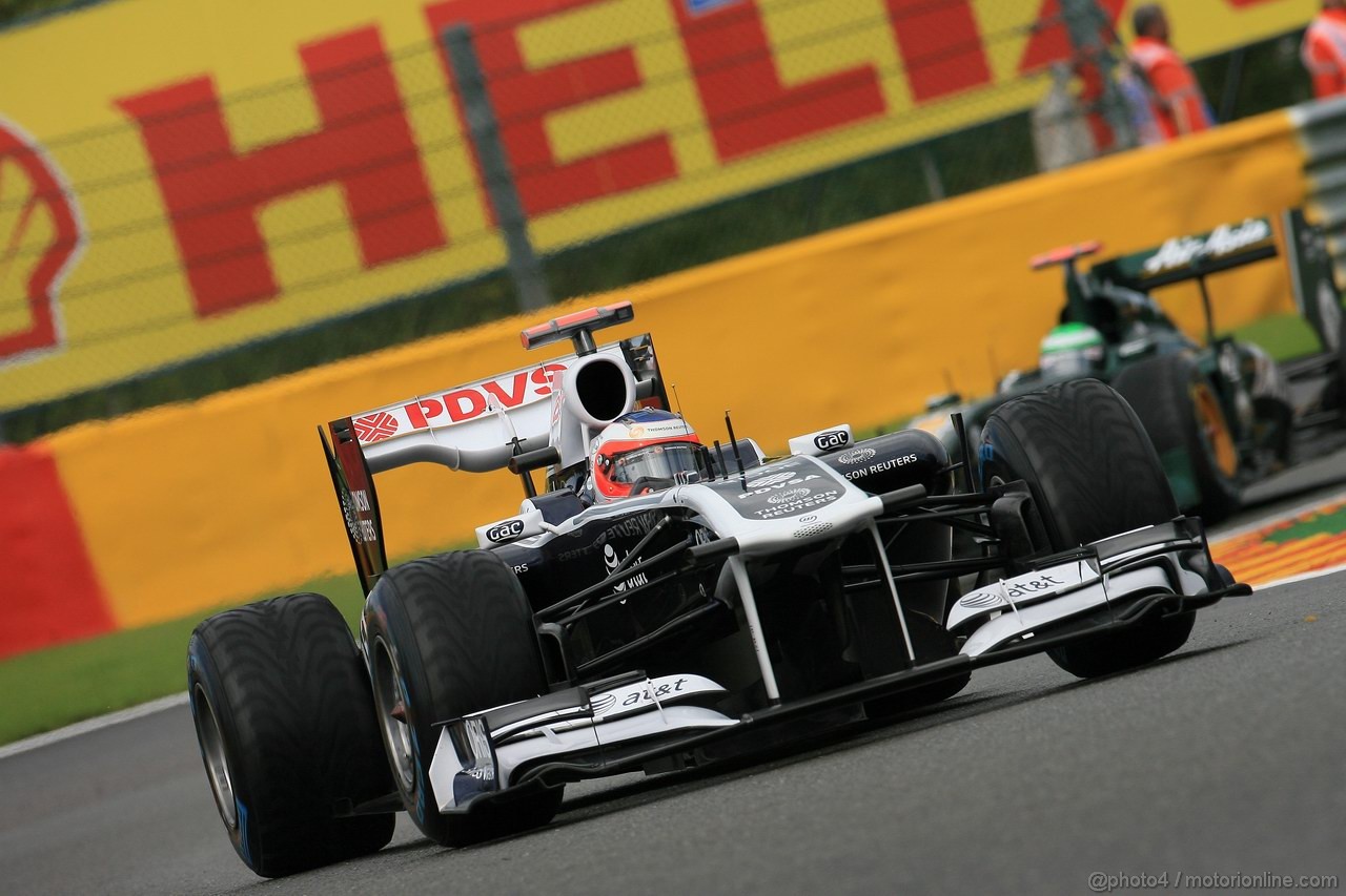 GP BELGIO, 27.08.2011- Qualifiche, Rubens Barrichello (BRA), Williams FW33 