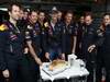 GP BELGIO, 27.08.2011- Mark Webber (AUS), Red Bull Racing with a Birthday cake to celebrate his birthday