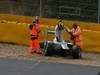 GP BELGIO, 27.08.2011- Qualifiche, Crash, Michael Schumacher (GER), Mercedes GP Petronas F1 Team, MGP W02 