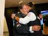 GP BELGIO, 27.08.2011- Michael Schumacher (GER), Mercedes GP Petronas F1 Team celebrates his first F1 drive at Spa 20 years ago with Norbert Haug (GER), Motorsport chief  