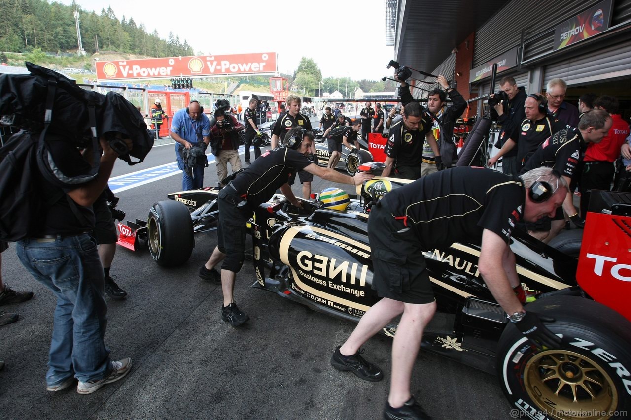 GP BELGIO, 26.08.2011- Prove Libere 1, Venerdi', Bruno Senna (BRA), Lotus Renault GP R31 