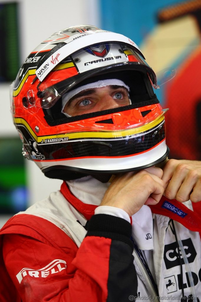 GP BELGIO, 26.08.2011- Prove Libere 1, Venerdi', Jerome D'Ambrosio (BEL), Marussia Virgin Racing VR-02 