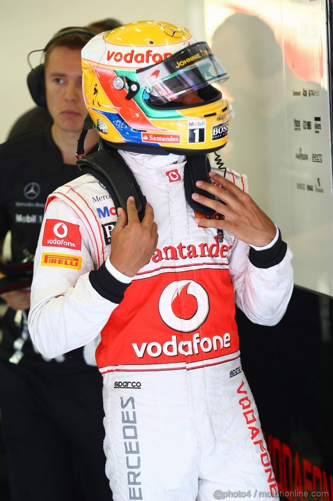 GP BELGIO, 26.08.2011- Prove Libere 1, Venerdi', Lewis Hamilton (GBR), McLaren  Mercedes, MP4-26 