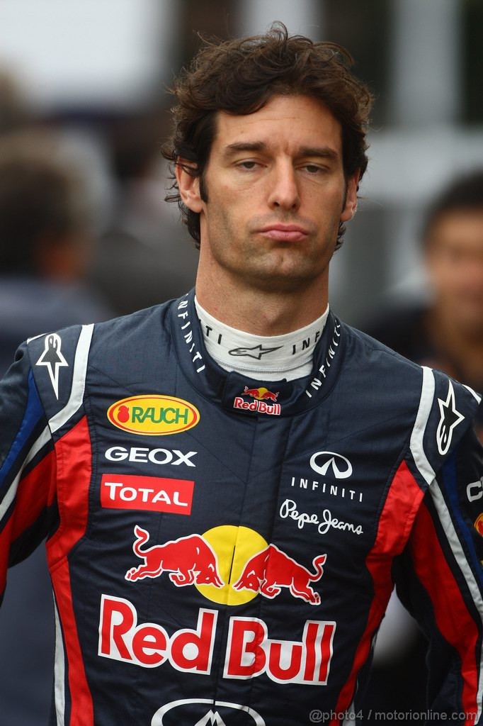 GP BELGIO, 26.08.2011- Prove Libere 1, Venerdi', Mark Webber (AUS), Red Bull Racing, RB7 