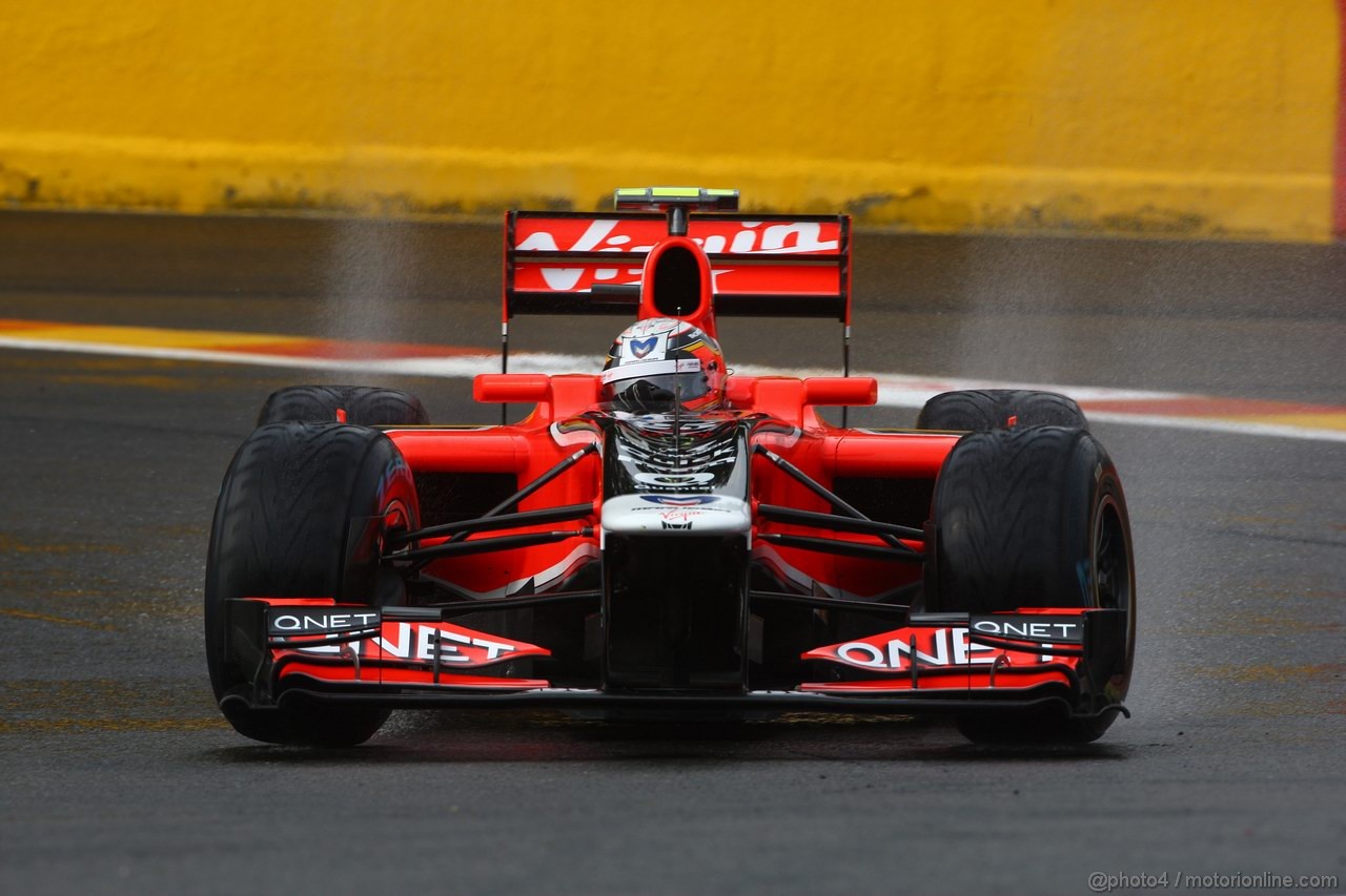 GP BELGIO, 26.08.2011- Prove Libere 1, Venerdi', Jerome D'Ambrosio (BEL), Marussia Virgin Racing VR-02 