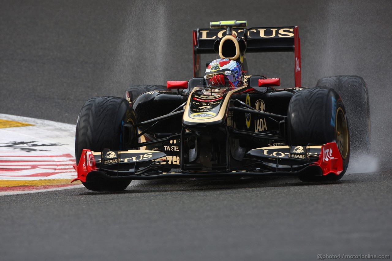GP BELGIO, 26.08.2011- Prove Libere 1, Venerdi', Vitaly Petrov (RUS), Lotus Renault GP, R31 