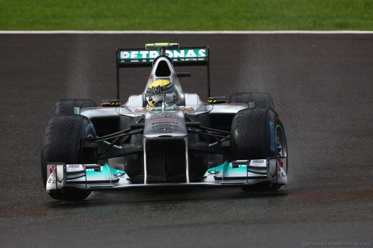 GP BELGIO, 26.08.2011- Prove Libere 1, Venerdi', Nico Rosberg (GER), Mercedes GP Petronas F1 Team, MGP W02 