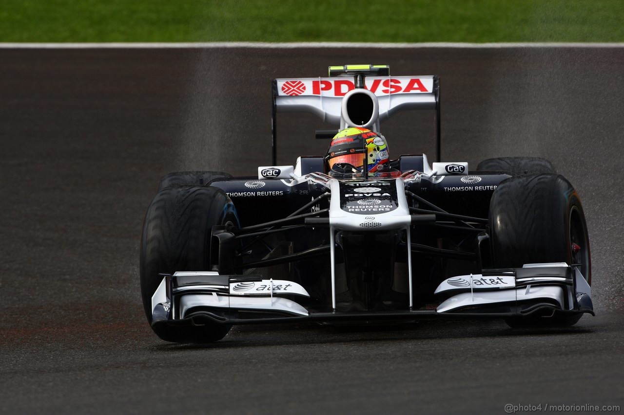 GP BELGIO, 26.08.2011- Prove Libere 1, Venerdi', Pastor Maldonado (VEN), Williams FW33 