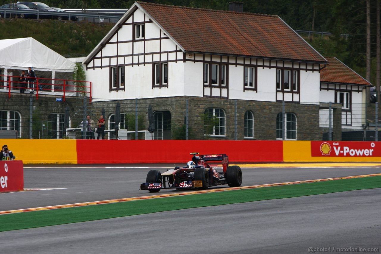 GP BELGIO, 26.08.2011- Prove Libere 1, Venerdi', Jaime Alguersuari (SPA), Scuderia Toro Rosso, STR6 