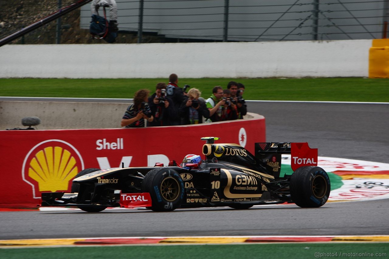 GP BELGIO, 26.08.2011- Prove Libere 1, Venerdi', Vitaly Petrov (RUS), Lotus Renault GP, R31 