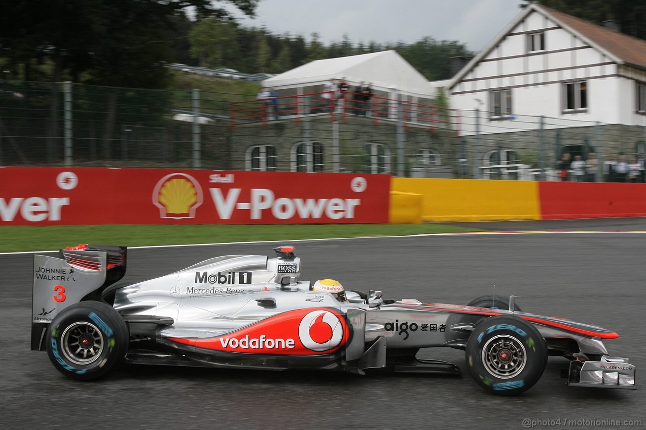 GP BELGIO, 26.08.2011- Prove Libere 1, Venerdi', Lewis Hamilton (GBR), McLaren  Mercedes, MP4-26 