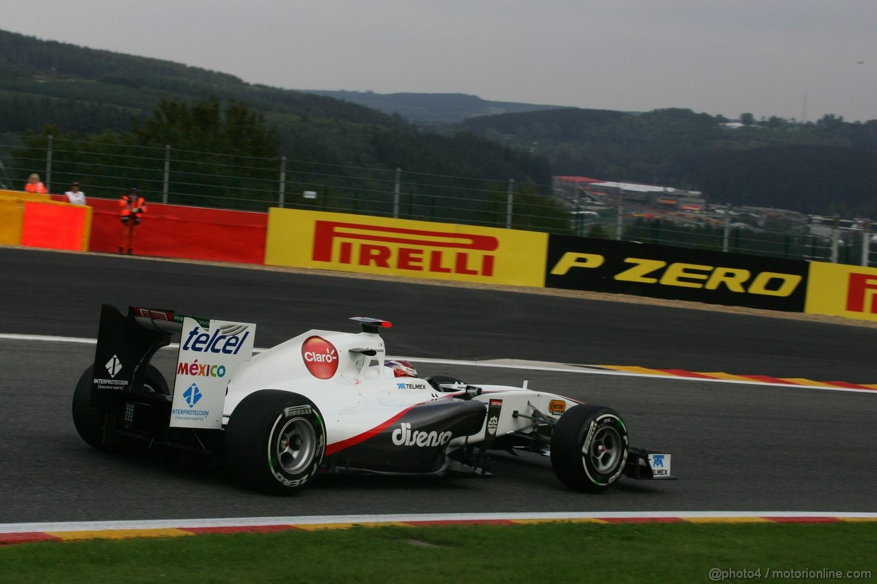 GP BELGIO, 26.08.2011- Prove Libere 1, Venerdi', Kamui Kobayashi (JAP), Sauber F1 Team C30 