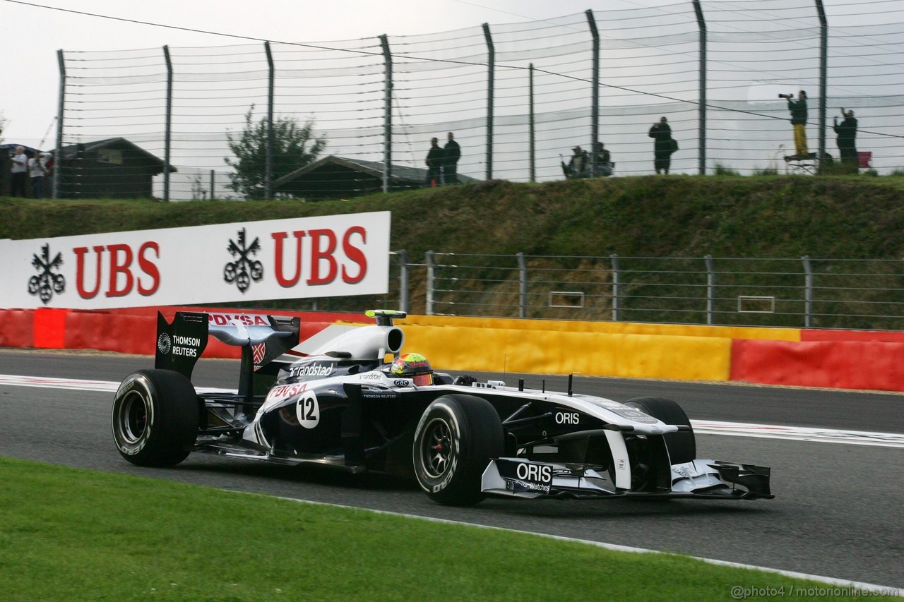 GP BELGIO, 26.08.2011- Prove Libere 1, Venerdi', Pastor Maldonado (VEN), Williams FW33 