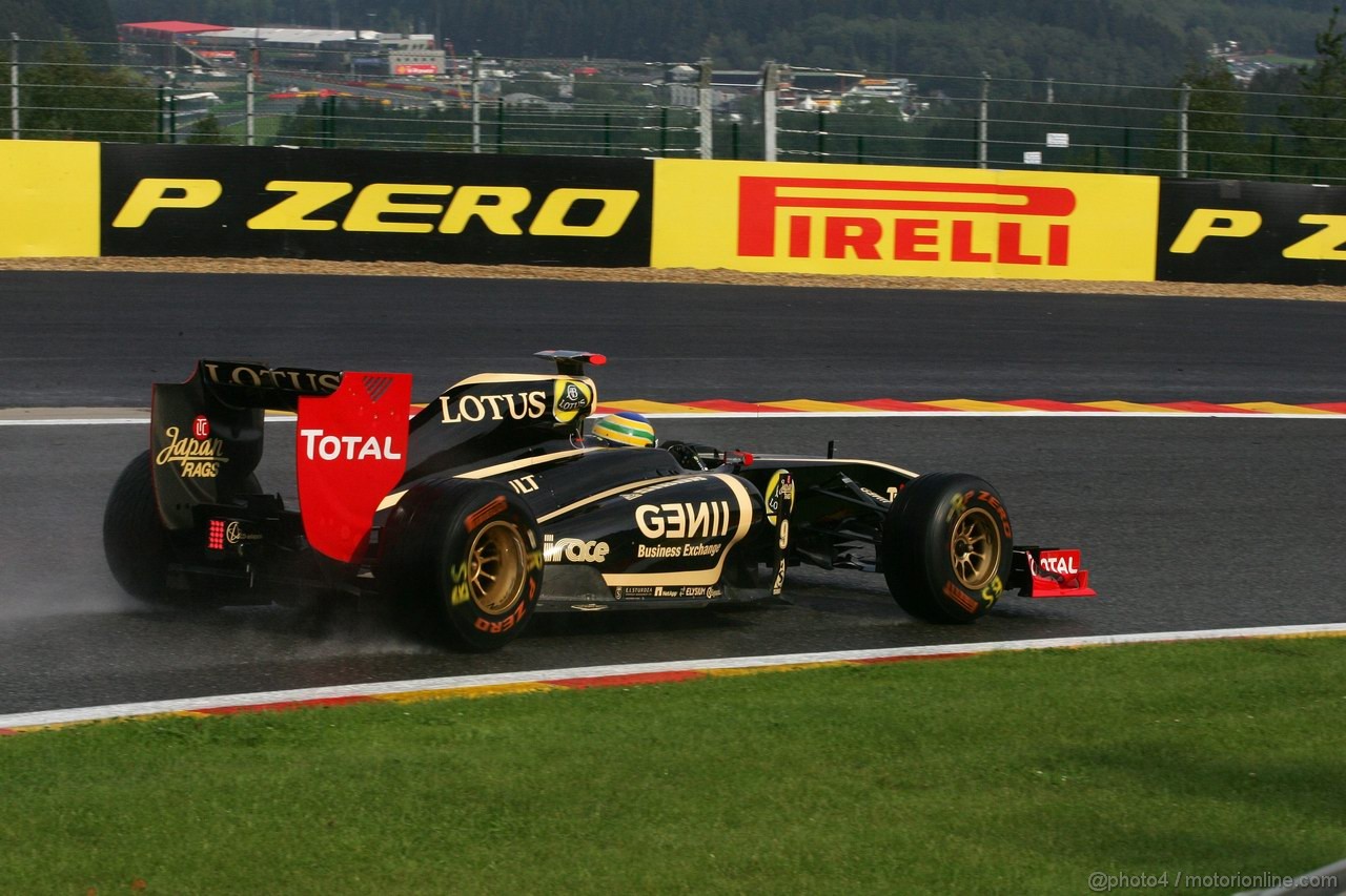 GP BELGIO, 26.08.2011- Prove Libere 1, Venerdi', Bruno Senna (BRA), Lotus Renault GP R31 