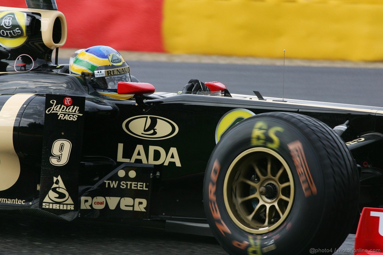 GP BELGIO, 26.08.2011- Prove Libere 1, Venerdi', Bruno Senna (BRA), Lotus Renault GP R31 