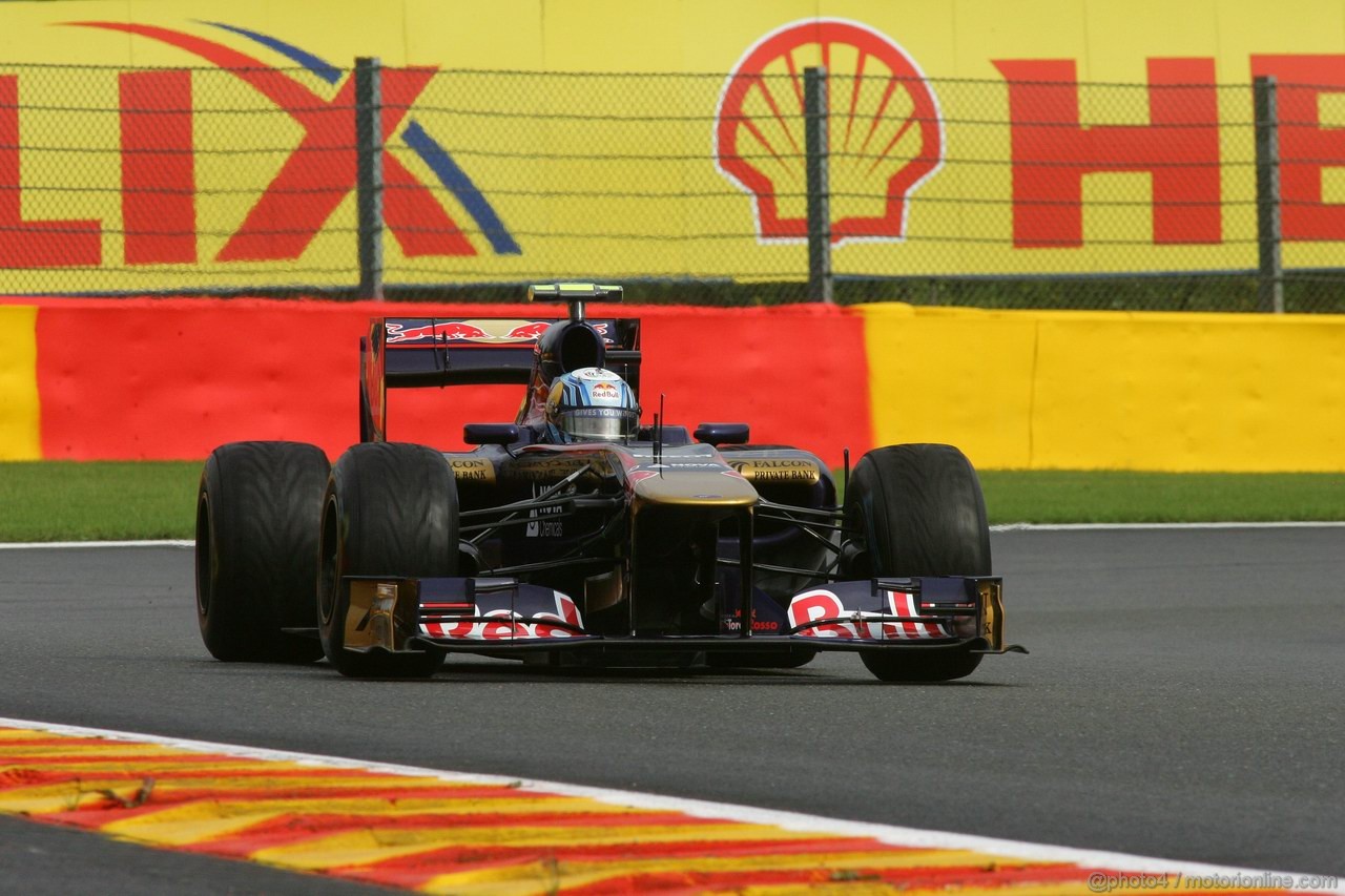 GP BELGIO, 26.08.2011- Prove Libere 1, Venerdi', Jaime Alguersuari (SPA), Scuderia Toro Rosso, STR6 