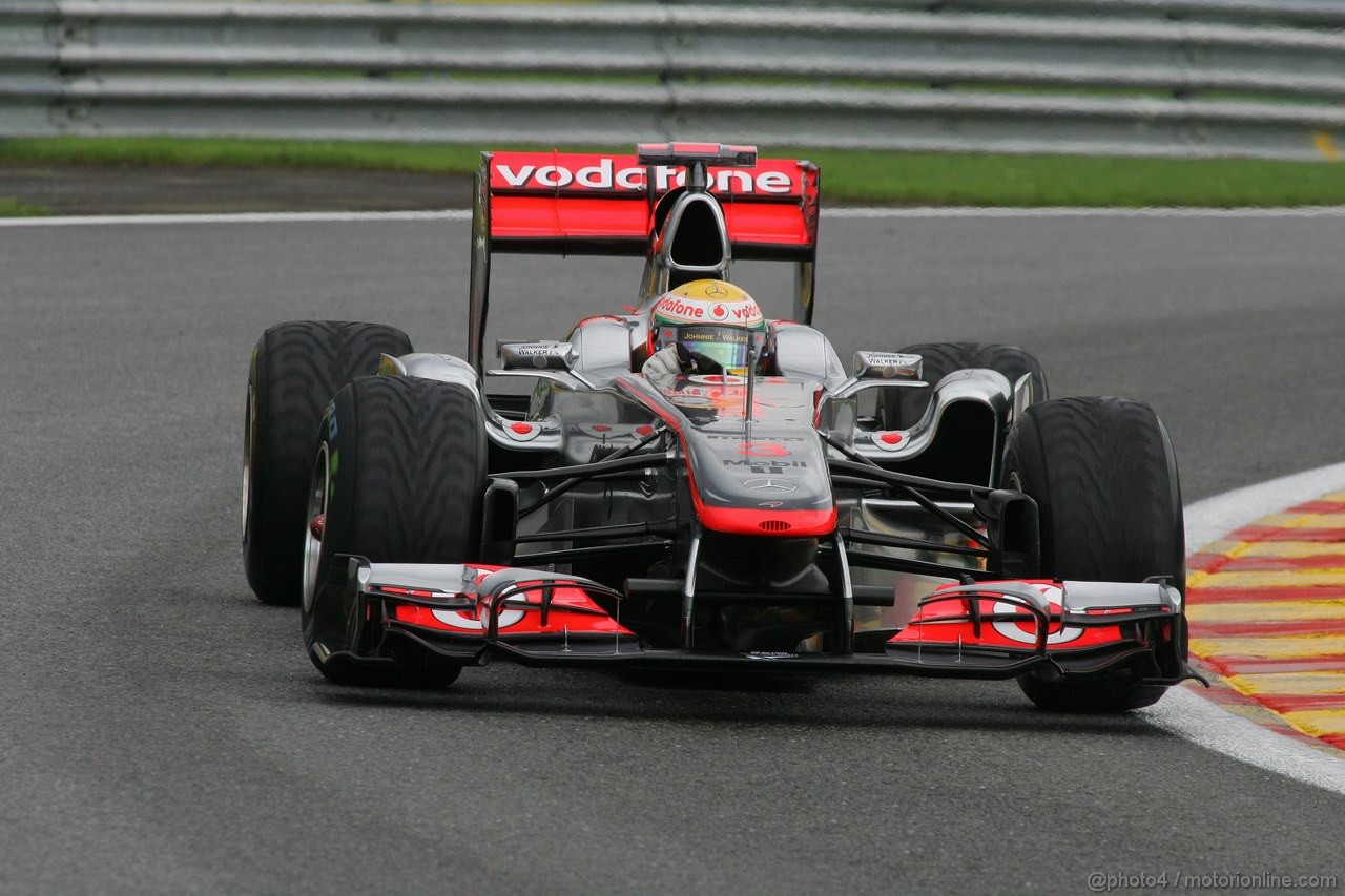 GP BELGIO, 26.08.2011- Prove Libere 1, Venerdi', Lewis Hamilton (GBR), McLaren  Mercedes, MP4-26 