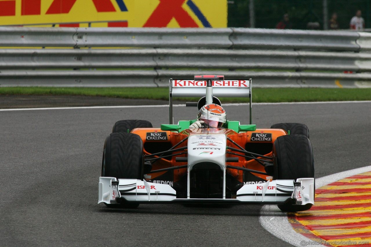 GP BELGIO, 26.08.2011- Prove Libere 1, Venerdi', Adrian Sutil (GER), Force India F1 Team, VJM04 