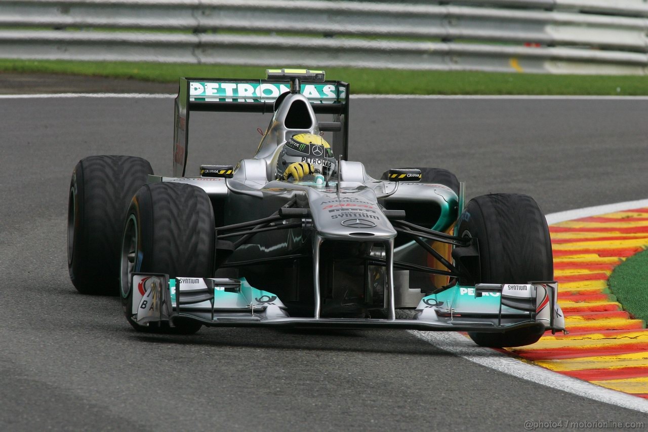 GP BELGIO, 26.08.2011- Prove Libere 1, Venerdi', Nico Rosberg (GER), Mercedes GP Petronas F1 Team, MGP W02 