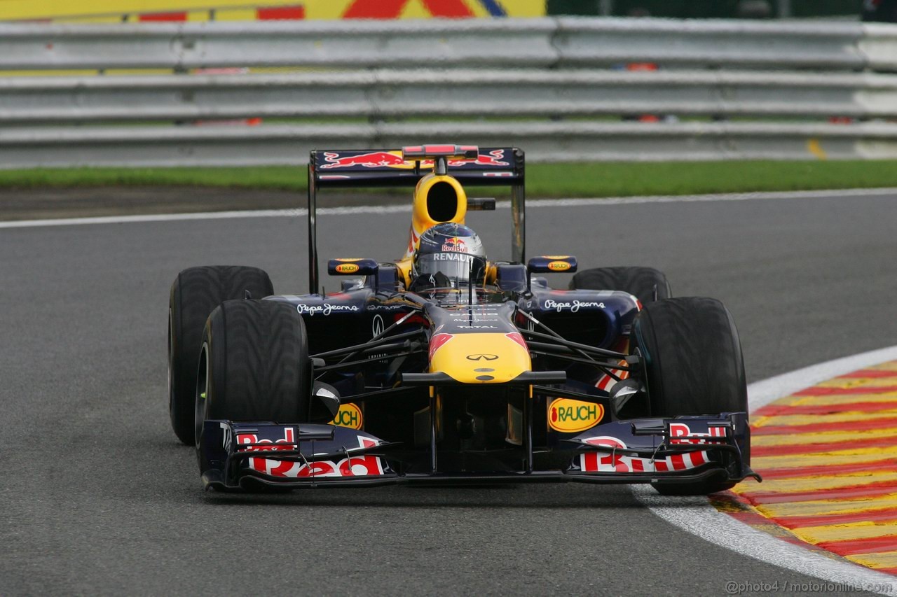 GP BELGIO, 26.08.2011- Prove Libere 1, Venerdi', Sebastian Vettel (GER), Red Bull Racing, RB7 