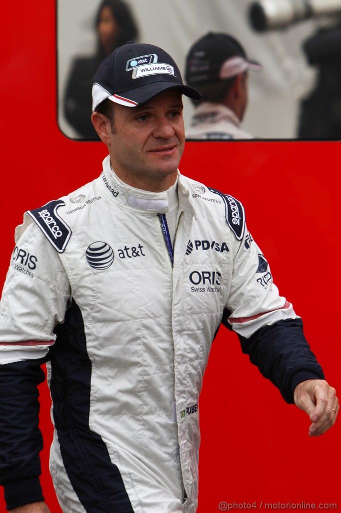 GP BELGIO, 26.08.2011- Prove Libere 1, Venerdi', Rubens Barrichello (BRA), Williams FW33 