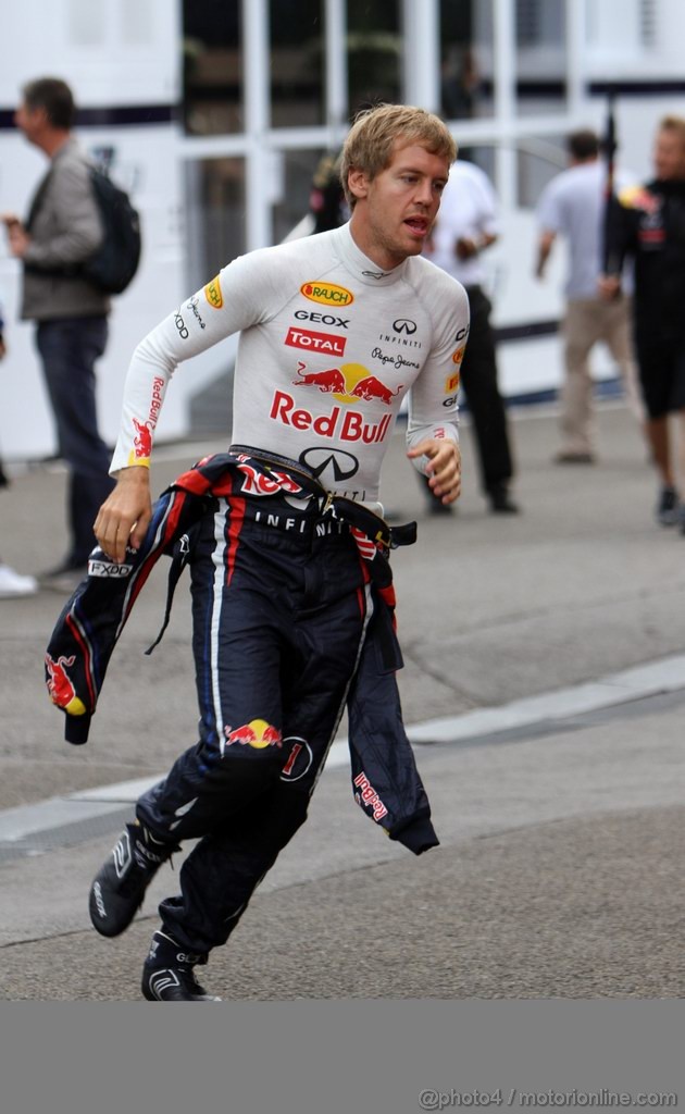 GP BELGIO, 26.08.2011- Prove Libere 1, Venerdi', Sebastian Vettel (GER), Red Bull Racing, RB7 