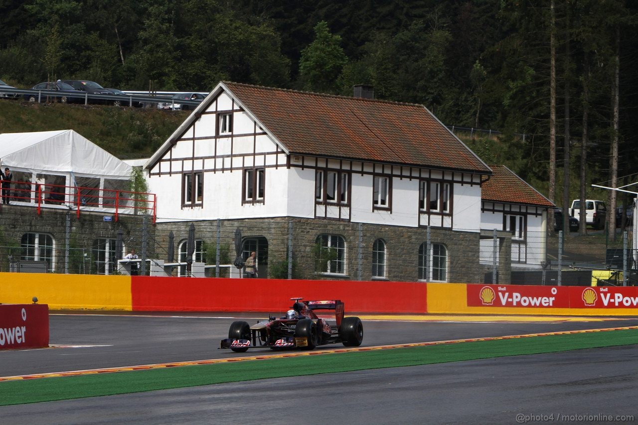 GP BELGIO, 26.08.2011- Prove Libere 1, Venerdi', Sébastien Buemi (SUI), Scuderia Toro Rosso, STR6 