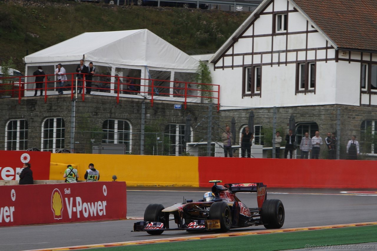 GP BELGIO, 26.08.2011- Prove Libere 1, Venerdi', Jaime Alguersuari (SPA), Scuderia Toro Rosso, STR6 