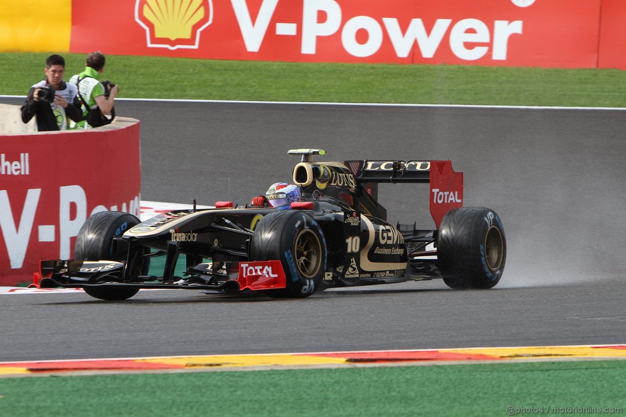 GP BELGIO, 26.08.2011- Prove Libere 1, Venerdi', Vitaly Petrov (RUS), Lotus Renault GP, R31 