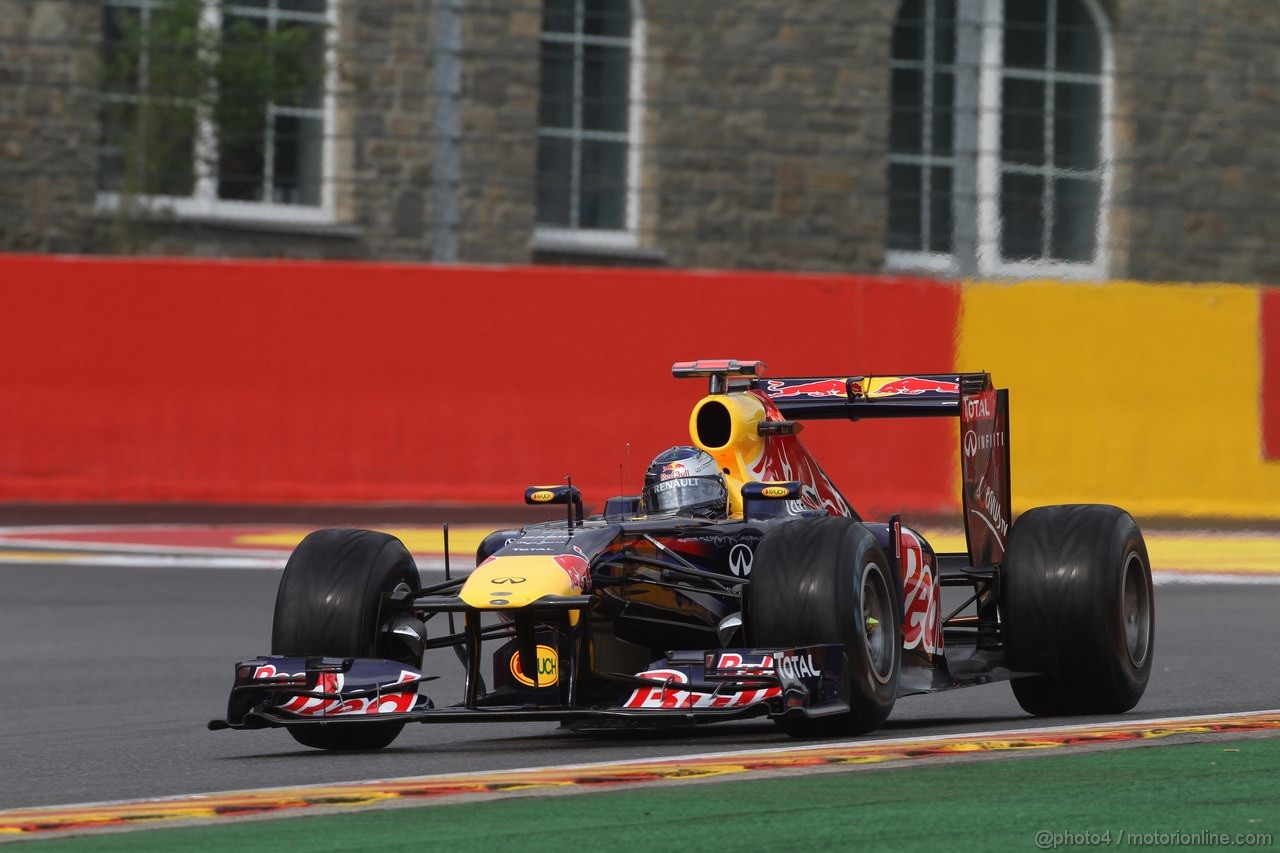 GP BELGIO, 26.08.2011- Prove Libere 1, Venerdi', Sebastian Vettel (GER), Red Bull Racing, RB7 