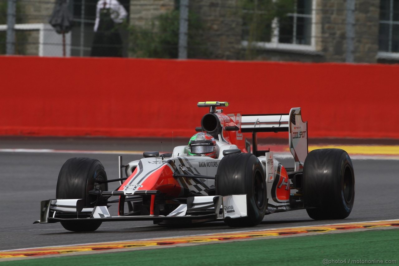 GP BELGIO, 26.08.2011- Prove Libere 1, Venerdi', Vitantonio Liuzzi (ITA), HRT Formula One Team 