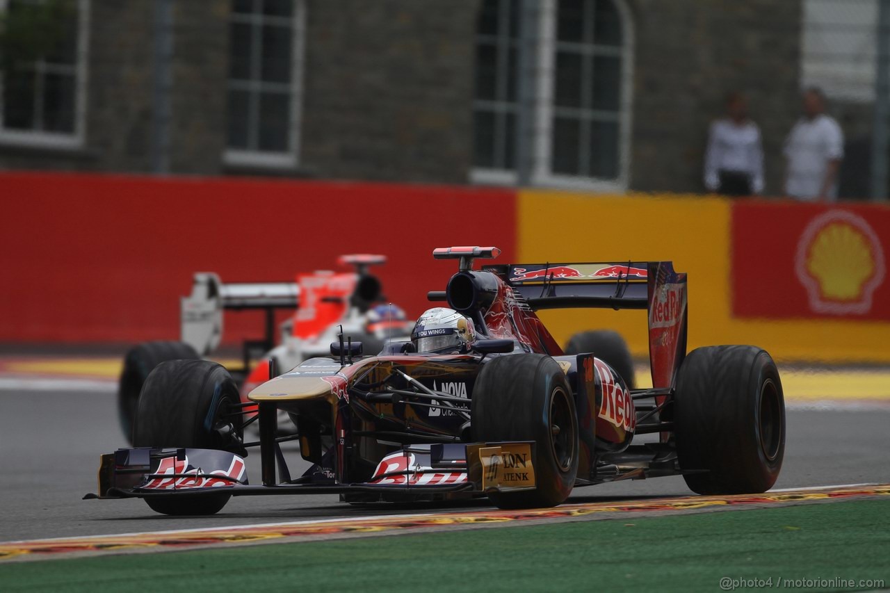 GP BELGIO, 26.08.2011- Prove Libere 1, Venerdi', Sébastien Buemi (SUI), Scuderia Toro Rosso, STR6 