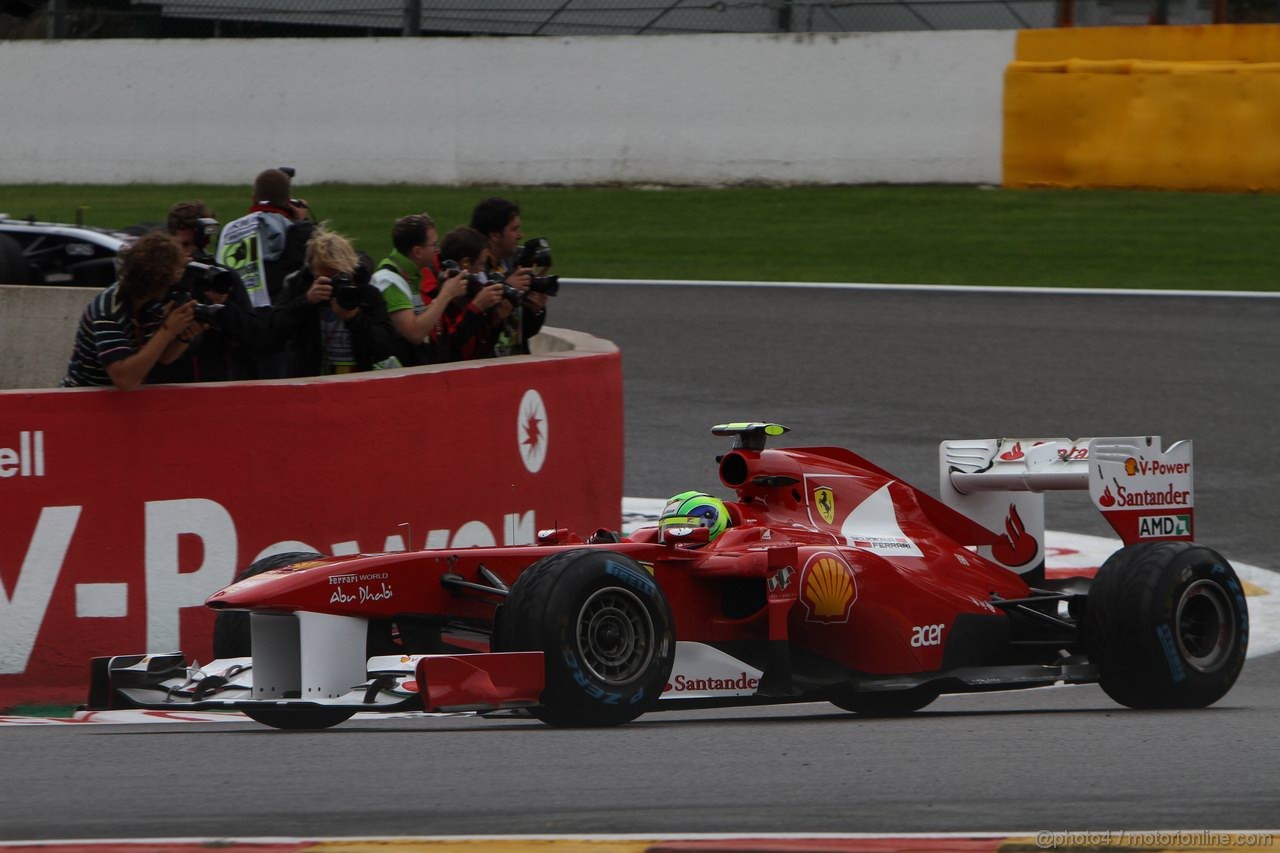 GP BELGIO, 26.08.2011- Prove Libere 1, Venerdi', Felipe Massa (BRA), Ferrari, F-150 Italia 